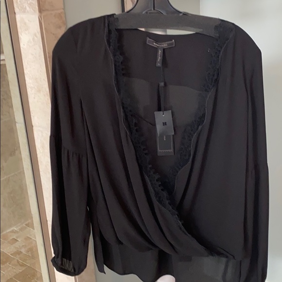 BCBGmaxazria Layered Surplice Blouse - Picture 2 of 7